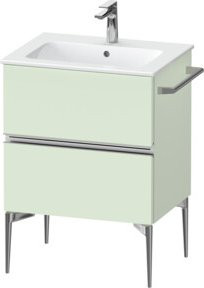 Duravit Waschtischunterschrank Sivida wandhängend mit 2 Schubladen, grün, B: 61 cm, H: 59,1 cm, T: 47,7 cm - Bild 1