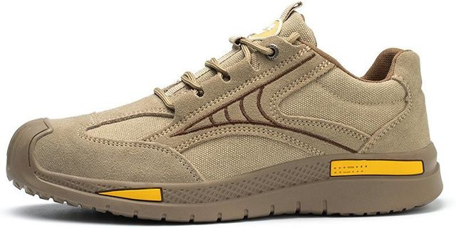 Avant-garde Arbeitsschutzschuhe Beige Größe 48, isolierte 6KV Sicherheitsschuhe aus Leder, bruchsicher, durchstichfest und spritzwassergeschützt - Bild 1