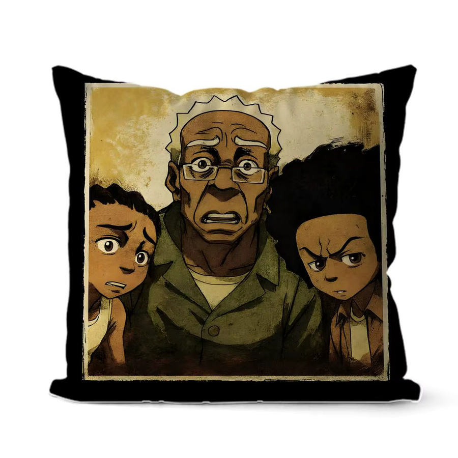 The Boondocks Kissenbezug aus Leinen in Weiß und Multicolour, quadratisch, B/T/H: 30 x 30 x 30 cm - Bild 5