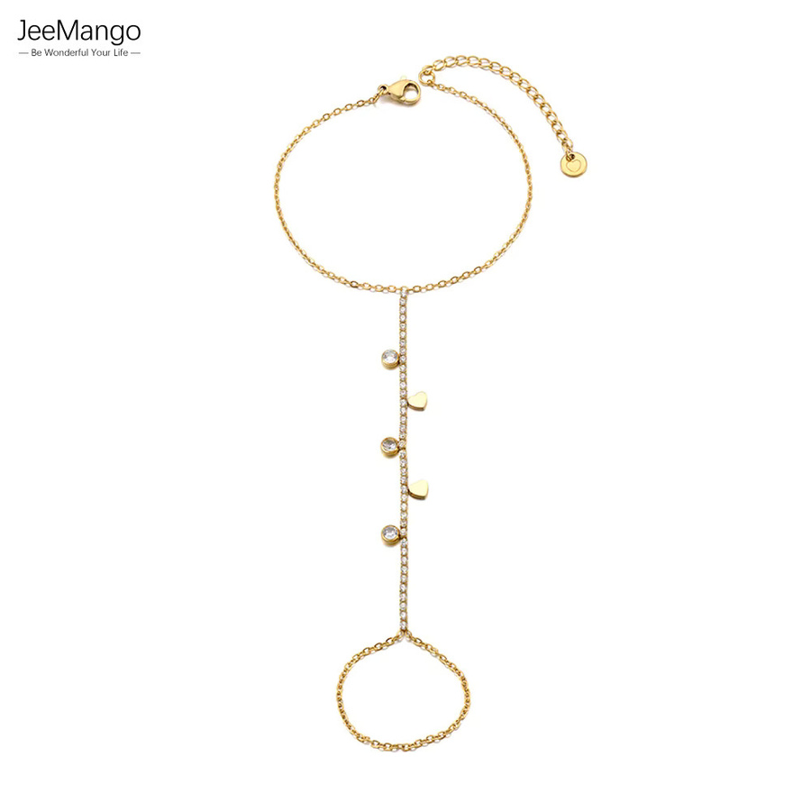 JeeMango Armband, Edelstahl, Gold, Zirkonia, Damen - Bild 2