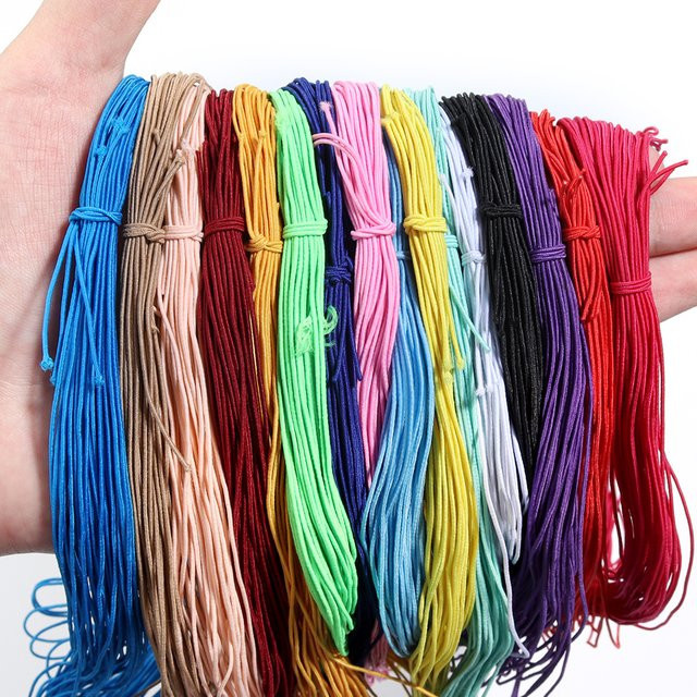 Elastische Schnur, 1mm, bunt, geflochten, Unisex - Bild 1