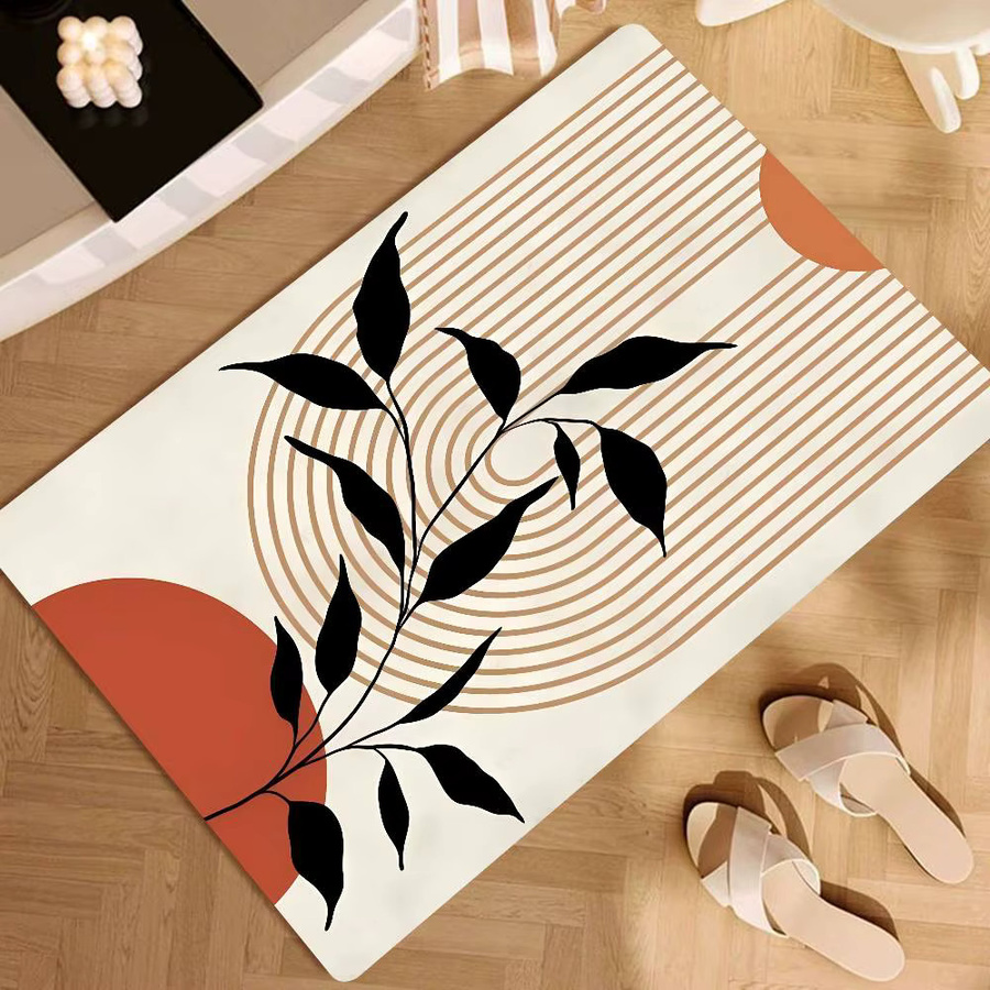 Moderne minimalistische Kunst Bodenmatte rutschfest für Wohnzimmer, Küche und Badezimmer - Bild 4