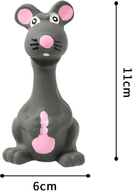 Pet Products My Haustier-Stimmspielzeug Latex graue Maus, mit Zähneknirschen - Bild 1