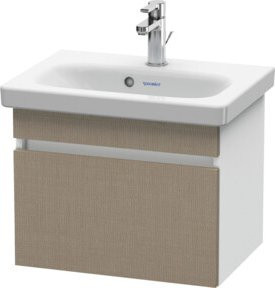 Duravit Waschtischunterschrank DuraStyle in Leinen/Weiß matt mit 1 Auszug, B: 50 cm, T: 36,8 cm, H: 39,8 cm - Bild 1