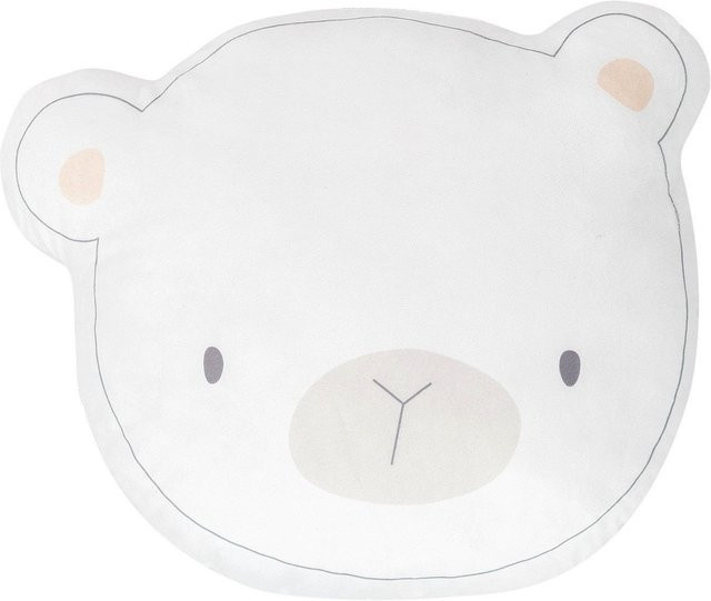 Kikkaboo Babykissen Plüschtier in Weiß als Kuschel- und Figurenkissen ab Geburt - Bild 1