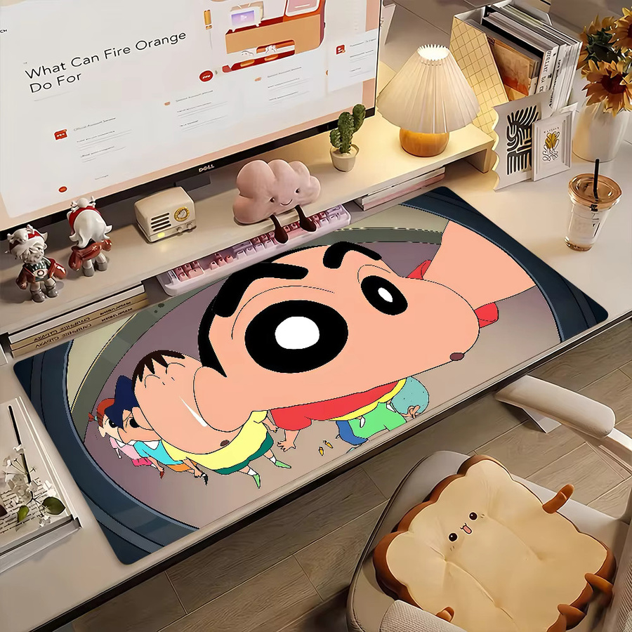 Crayon Shinchan XXL Gaming Mauspad in Multicolour, rutschfeste Schreibtischunterlage aus Gummi für PC und Laptop - Bild 2
