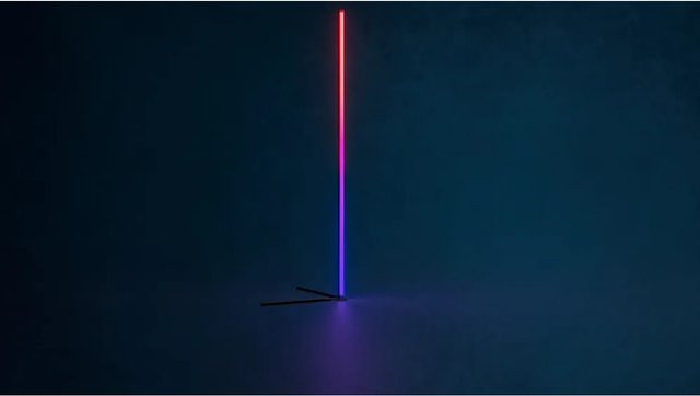 Eglo LED Stehleuchte RGBIC 1-flammig in Schwarz-weiß mit Fernbedienung und 14,6 W - Bild 1