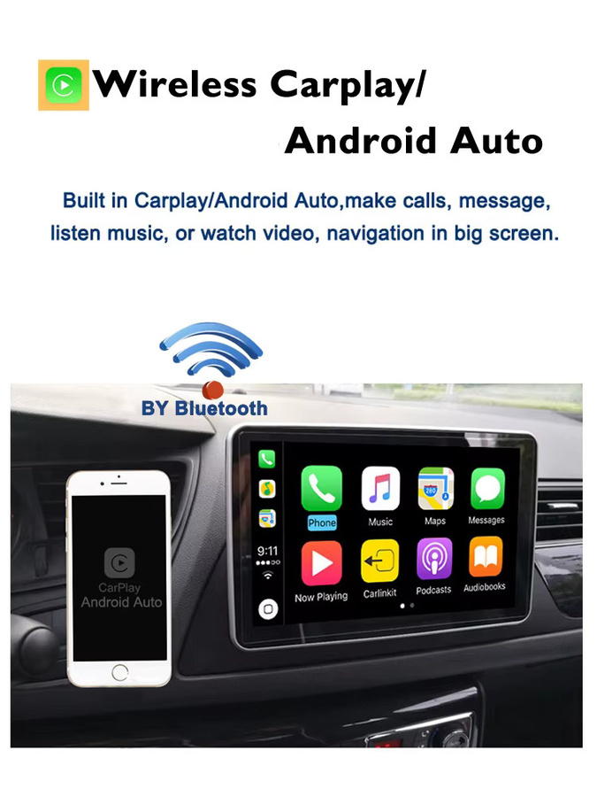 SKYSHADOW Android 15 Multimedia Player mit 12GB RAM + 512GB Speicher, Carplay, GPS, Bluetooth, 4G, WIFI, Radio, Schwarz, für AUDI A4 SEAT EXEO S4 RS4 2009-2012 - Bild 3