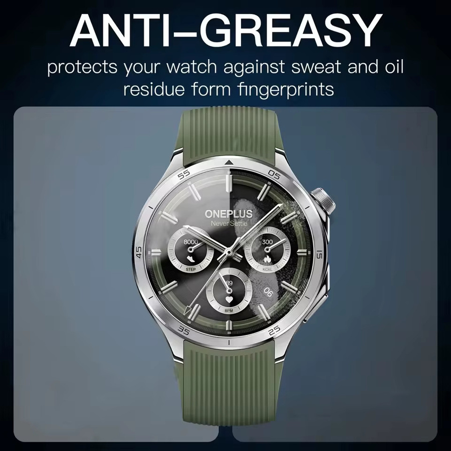 3–5 Stück Displayschutzfolie für OnePlus Watch 3 aus gehärtetem Glas, transparent, kratzfester Ultra-HD-Schutz - Bild 2