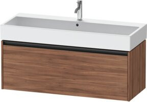 Duravit Waschtischunterschrank Ketho.2 in Nussbaum Natur, Wandhängend, B/T: 118,4 x 46 cm - Bild 1