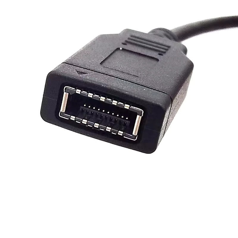 OULLX USB 2.0 auf USB Typ A Adapterkabel, 9-polig auf Typ E, intern für Motherboard und PC-Gehäuse Frontplatte, Schwarz - Bild 3