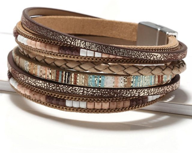 MGB Lederarmband, khaki, Damen - Bild 1