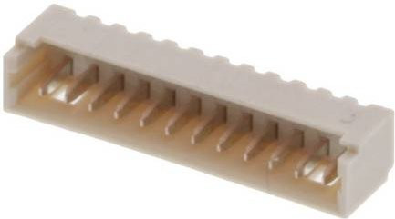 Molex Einbau-Stiftleiste Standard 12-polig in Weiß mit 1,25 mm Rastermaß - Bild 1