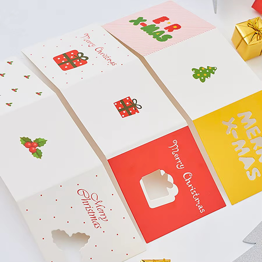 Bunte Weihnachts-Grußkarten für Kinder mit Umschlägen aus Papier, Set mit 12, 16 oder 24 Stück - Bild 2