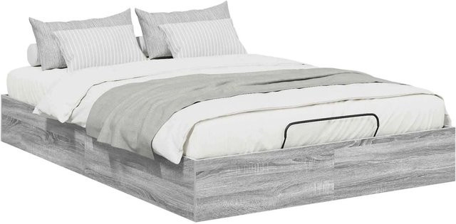 vidaXL Ottoman Bettgestell mit Lift-up-Funktion in Grau Sonoma, B/T/H: 140 x 200 x 25 cm - Bild 1