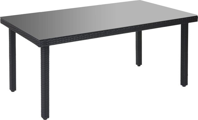MCW Poly-Rattan Gartentisch Chieti mit Glasplatte, anthrazit, B/T/H: 160 x 90 x 74 cm - Bild 2