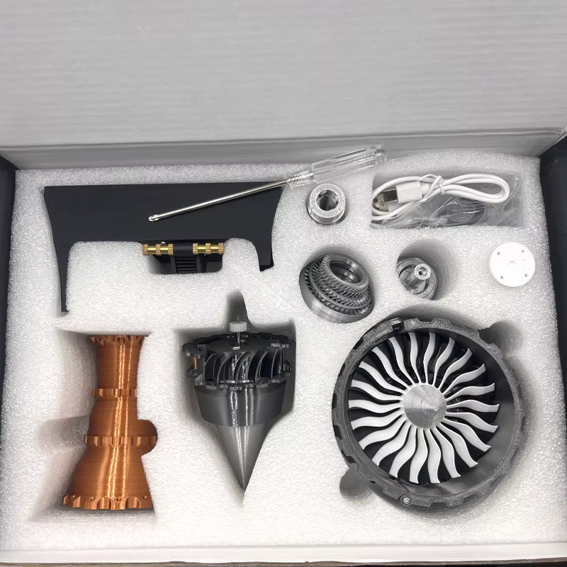 FZXF Turbofan-Motor-Modell, DIY-Kit, Kunststoff - Bild 3