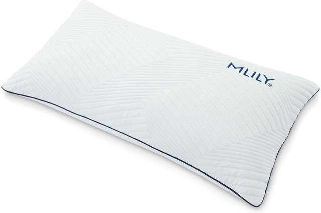 Mlily Kopfkissen Lono XXL in Weiß, fester Schaumstoff, B/H: 80 x 40 cm - Bild 1