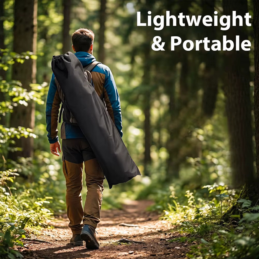 HGTUGO Oxford Campingbett, tragbares Klappbett für Erwachsene mit Tragetasche, B/T: 190 x 64 cm, Tragfähigkeit 180 kg - Bild 7