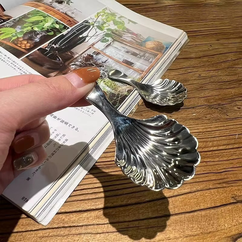 Mini Teelöffel aus Edelstahl in Silber, poliert, 2er-Set - Bild 4