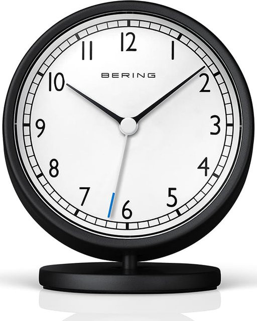 Bering Klassik Wecker 90096-245R in Weiß und Schwarz - Bild 1