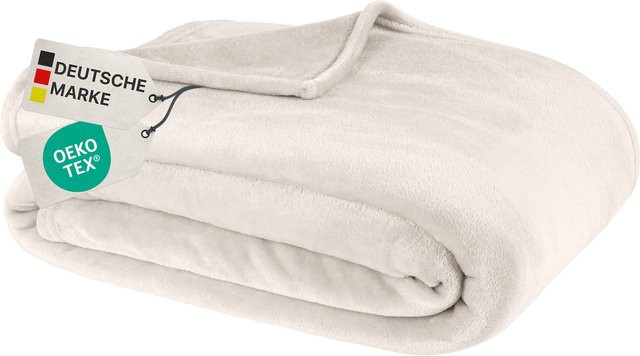 NYVI Kuscheldecke Cashmere Touch in Beige, extra flauschige Sofadecke aus Microfaser, B/B: 150 x 200 cm - Bild 1