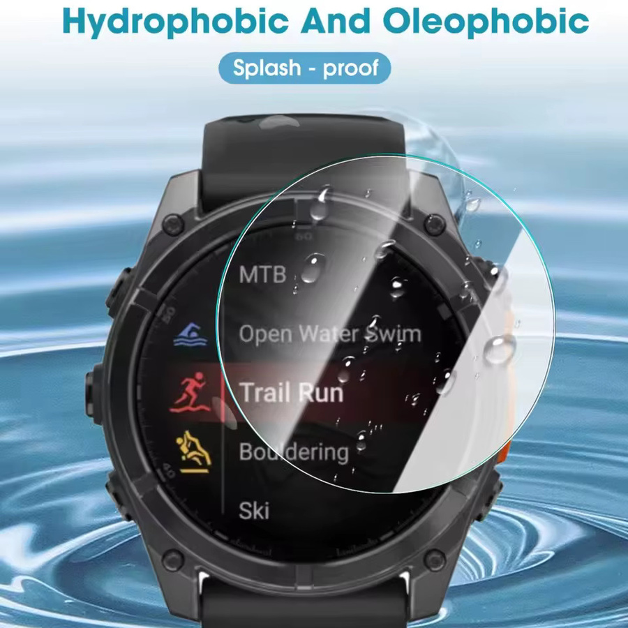 Garmin Displayschutzfolie aus gehärtetem Glas, Instinct 3 AMOLED Solar - Bild 6