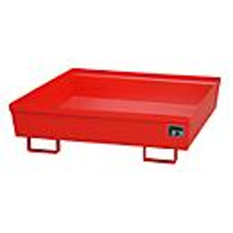 Auffangwanne Bauer Südlohn AO-4/A aus Stahl in Rot, B/T/H: 120,0 x 120,0 x 33,5 cm - Bild 3
