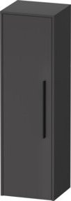 Duravit Halbhochschrank D-Code in Grau Matt mit 2 Einlegeböden, Wandmontage, B/T/H: 40 x 36 x 132 cm - Bild 1