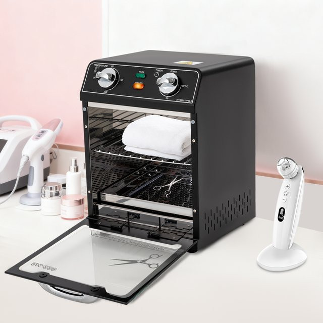 Sweetmile Hochtemperatur-Sterilisator aus Edelstahl in Schwarz mit 8 l Volumen und 600 W Leistung zur Desinfektion von Werkzeugen - Bild 1