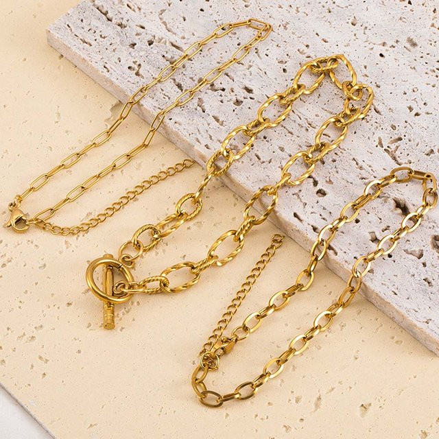 MINGXUAN Armband Edelstahl, Gold, Minimalistisch - Bild 1