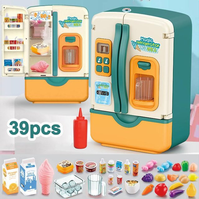 Fashnics Mini Elektrischer Doppelkühl-Schrank, Küche, Grün, ab 0 Jahren - Bild 1