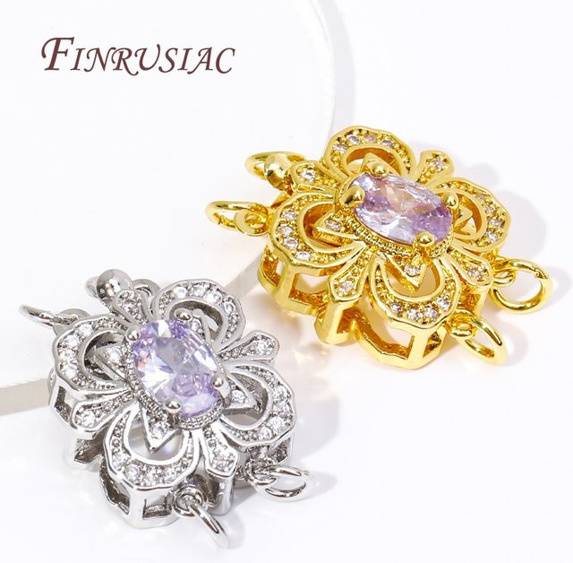 FINRUSIAC Box-Sicherheitsverschlüsse, 18K vergoldet, Unisex - Bild 1