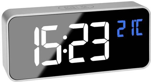 TFA Dostmann Wecker, Quarz, Silber, Unisex - Bild 1