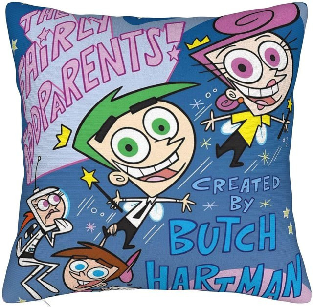 JMG Clothing Cosmo & Wanda Kissenbezug mit Grafikprint, Mehrfarbig, B/H: 30 x 30 cm - Bild 1