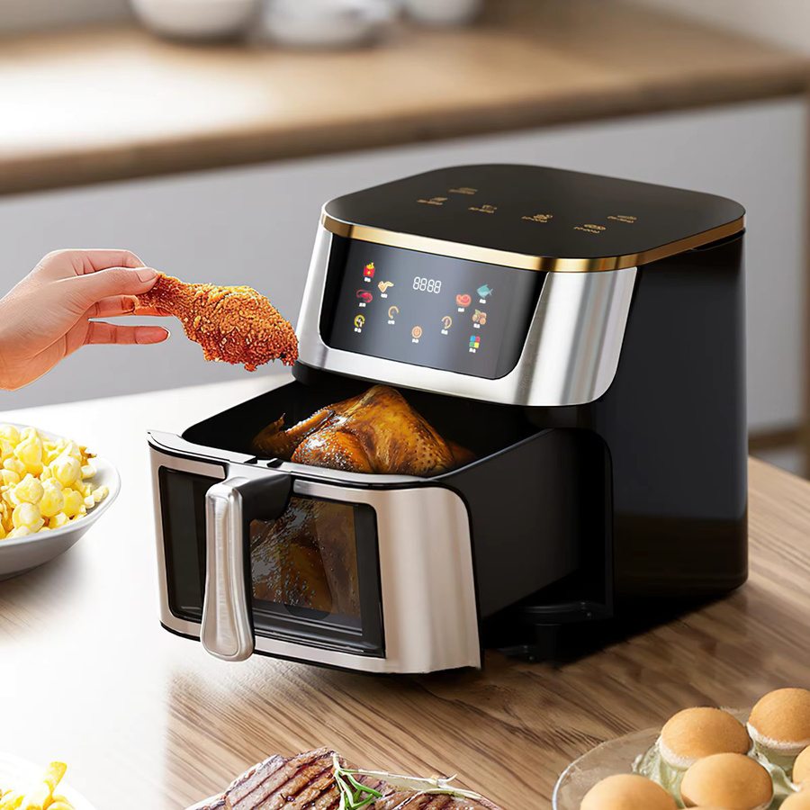DWiusty Großraum-Heißluftfritteuse mit Toasterfunktion und LED-Touchscreen, 12 l - Bild 7