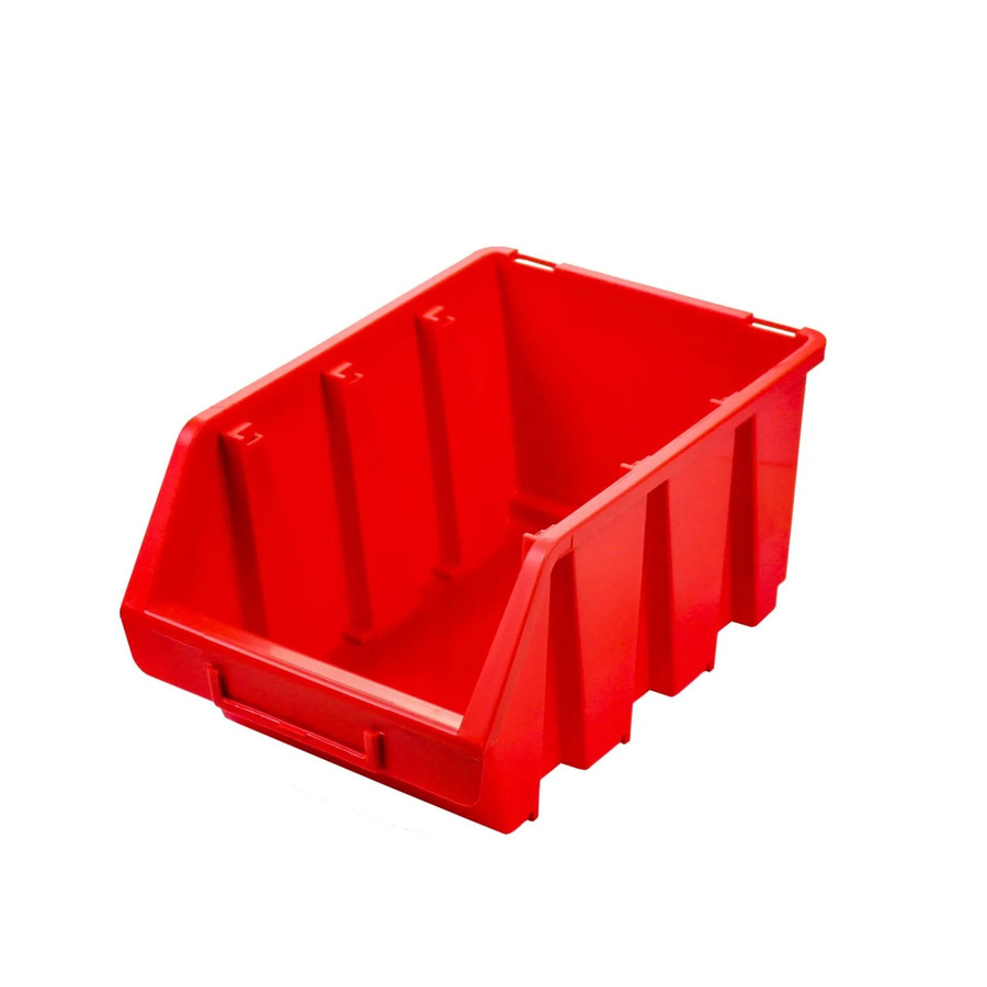 PROREGAL Sichtlagerbox aus Polypropylen in Rot, H x B x T: 24,0 x 12,6 x 17,0 cm - Bild 2