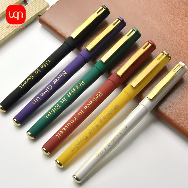 Wqn Gel Pen Set Kawaii Ästhetisches Briefpapier, Mehrfarbige Kugelschreiber mit 0,7 mm Spitze für Schulbedarf, 3 oder 6 Stück - Bild 1