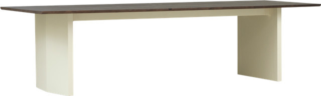 Normann Copenhagen Panel Tisch in Beige aus Massivholz und Stahl mit mattem Finish - Bild 1