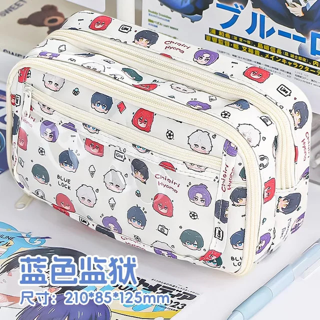 Blue Lock Anime Itabag Pain Pouch Kawaii Federmäppchen aus Polyester in Multicolour - Bild 1