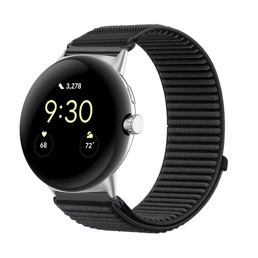 DAINU Uhrenarmband Nylon, Schwarz, Unisex, Google Pixel Watch 1/2/3 41 mm - Bild 5