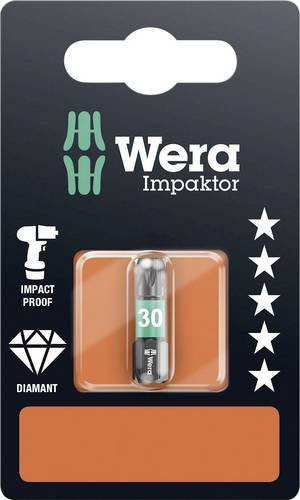 Wera Diamant Torx-Bit T 30 Impaktor 867/1 in Silber - Bild 1