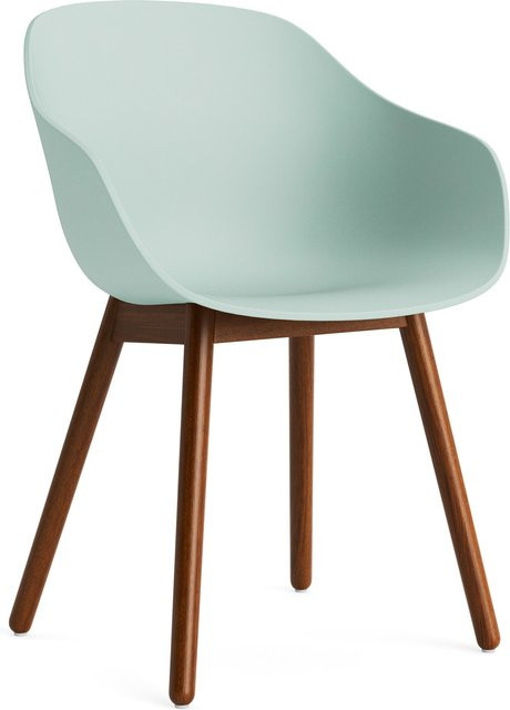 HAY About A Chair AAC 212 mit Armlehnen in Grün und Holzgestell im organischen Design - Bild 1