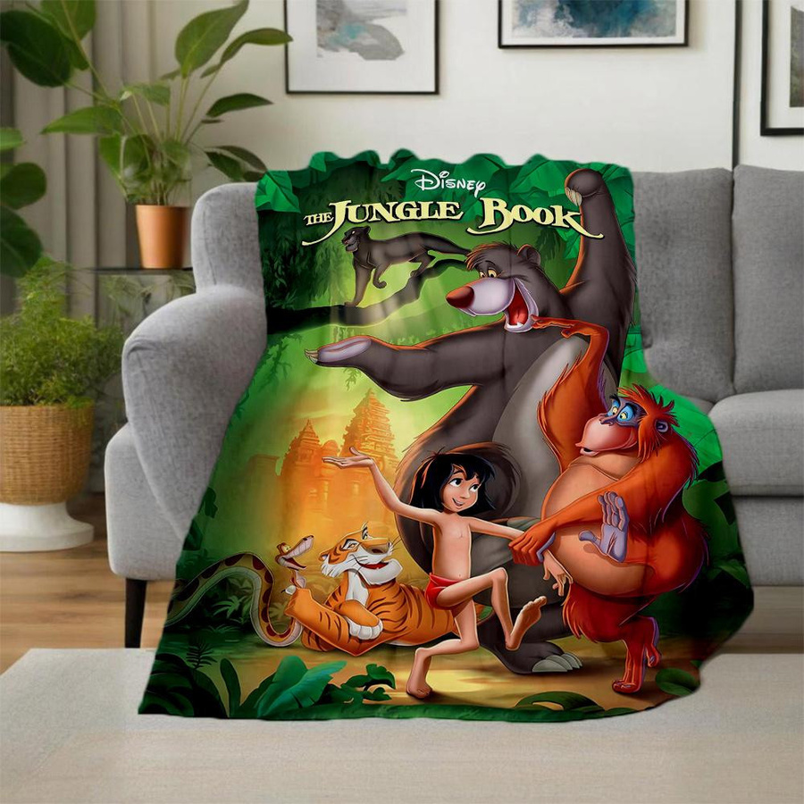Yi Xin One Mowgli Cartoon Flanell Decke für Kinder in Multicolour, B/H: 80 x 120 cm - Bild 8
