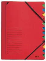 Leitz Ordnungsmappe mit 12 Fächern für A4 in Rot und Multicolour - Bild 1