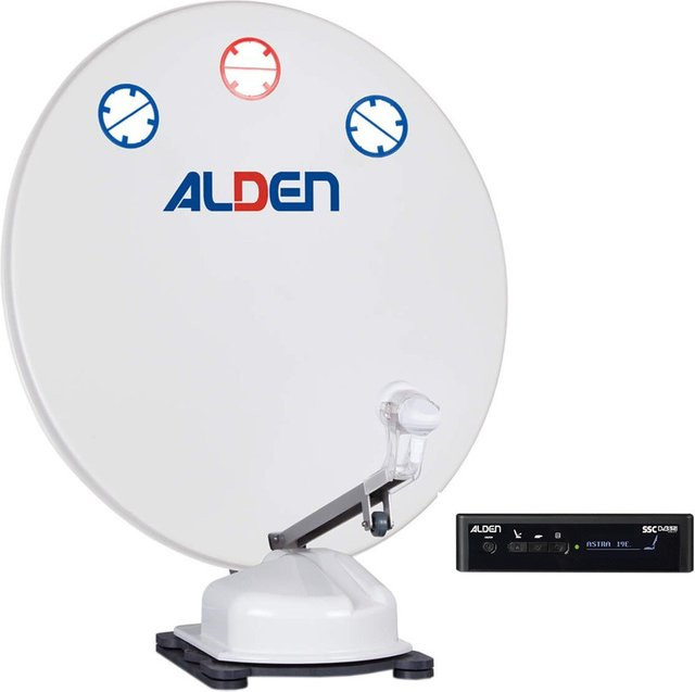 Alden ORBITER 85 HD Satellitenantenne in Weiß mit S.S.C. Steuermodul und TWIN LNB - Bild 1