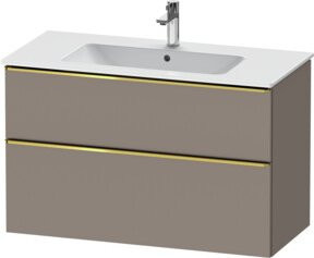 Duravit Waschtischunterschrank D-Neo in Grau Matt, Wandhängend, B: 101 cm, T: 46,2 cm, H: 62,5 cm - Bild 1