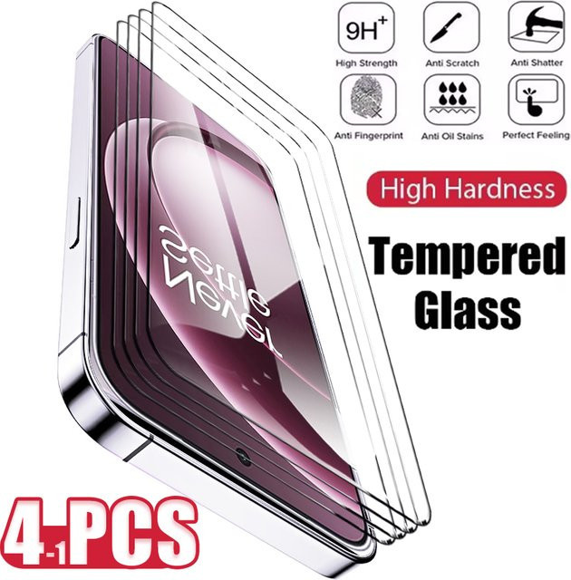 Gehärtetes Glas Display Schutzfolie für OnePlus 15 13 13T 13R 10R 9 9R 9RT 8T Plus 7 Pro 7T Ace Racing 2V 3 3V in Transparent - Bild 1