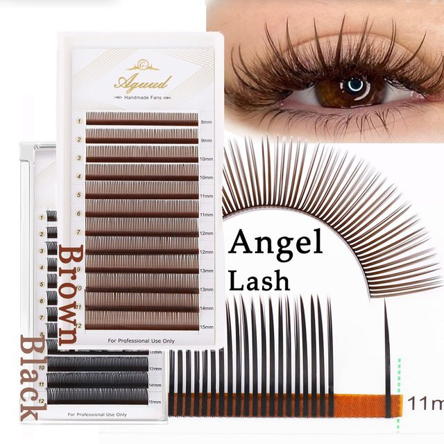 Angel Lashes 5D Flower Wet Lash Extensions, Schokoladenbraun - Bild 1