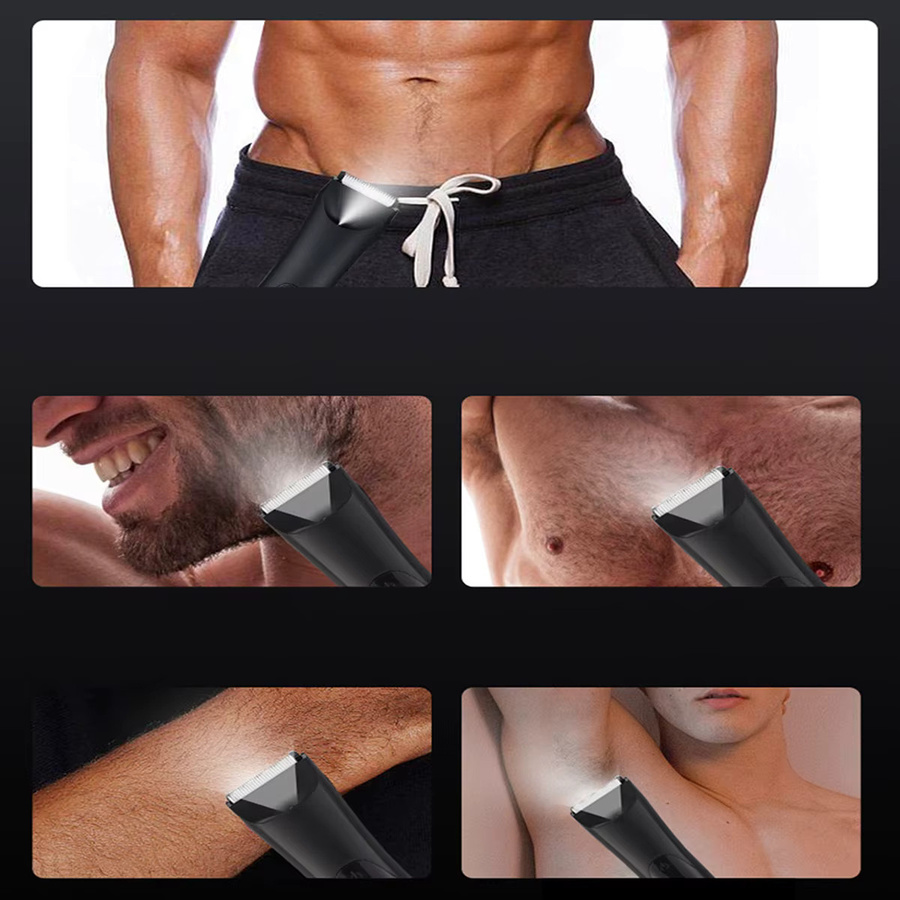 MIGUAN Körper-Haartrimmer für Herren, Schwarz - Bild 3